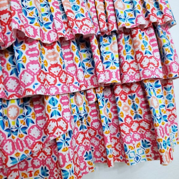 Lucky In Love Women's Pleated Scallop Tennis Pickleball Layered Skort - X-Large - Picture 7 of 13